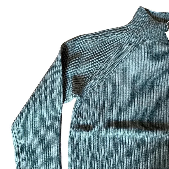 NWT Vince Wool Cashmere Mock Neck Ribbed Pullover Knit Sweater Size M - Picture 5 of 10